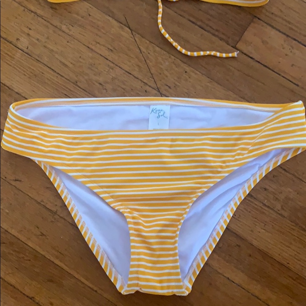 Kona Sol Striped Swim Bottoms